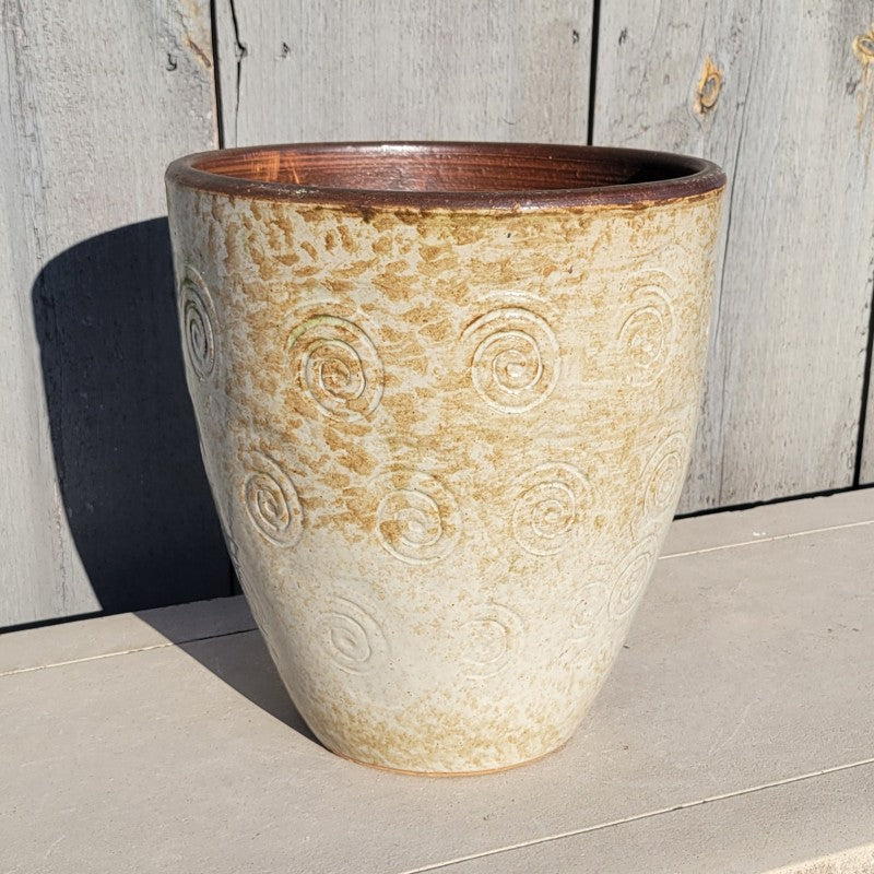egg pot planter Swirl Tall Egg Pot